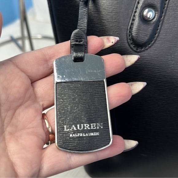 RALPH LAUREN Bag Calderwood Black Epi Leather Medium - Picture 7 of 11